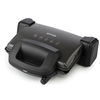 gratar electric profesional cu putere de 1800 w 4 pozitii de prajire temperatura reglabila in 4 trepte deschidere 180 placi antiaderente negru imagen 36_0_
0