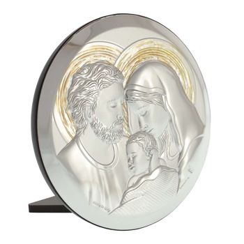 Icoana Rotunda Sfanta Familie 11 cm Icoana Rotunda Sfanta Familie 11 cm