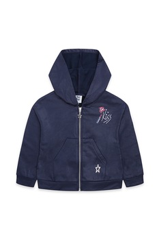 Tuc Tuc, Hanorac cu fermoar si buzunare laterale, Bleumarin inchis Tuc Tuc, Hanorac cu fermoar si buzunare laterale, Bleumarin inchis