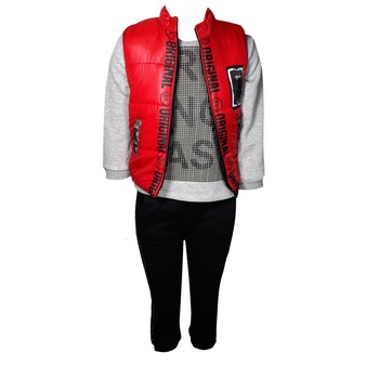 Compleu sport baieti, multicolor, trei piese Compleu sport baieti, multicolor, trei piese