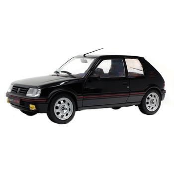 Macheta auto Peugeot 205 GTi MK2 (1990), 1:18, Negru, Solido Macheta auto Peugeot 205 GTi MK2 (1990), 1:18, Negru, Solido