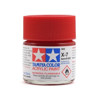 Vopsea acrilica pentru modelism Tamiya 81007 X-7 Flat Red (gloss) 23ml Tam X7 Vopsea acrilica pentru modelism Tamiya 81007 X-7 Flat Red (gloss) 23ml Tam X7