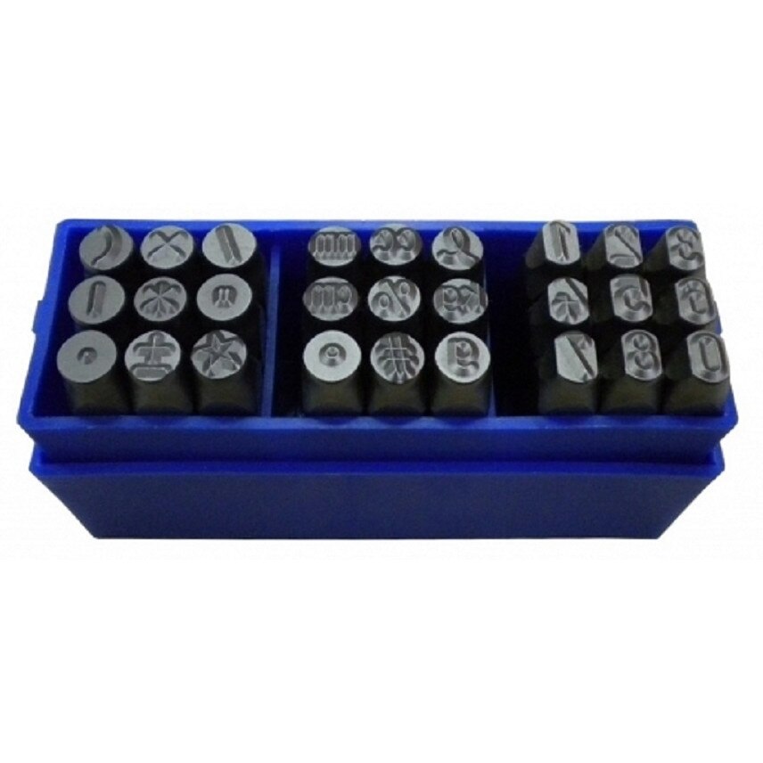Set 27 poansoane cu numere si caractere 8mm, Bass Polska