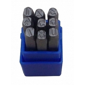 Set 9 poansoane cu numere 6mm, Bass Polska Set 9 poansoane cu numere 6mm, Bass Polska