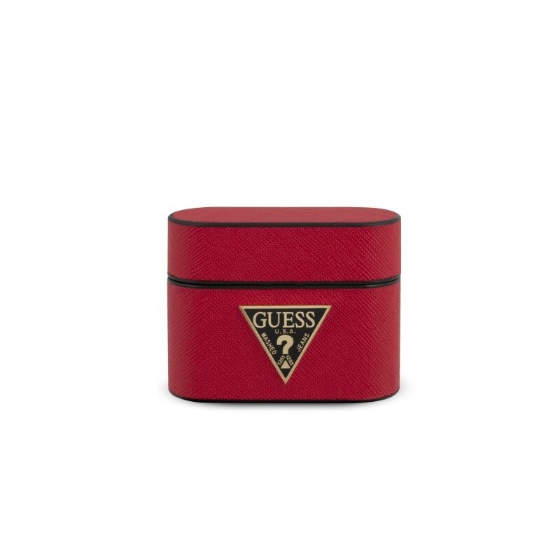 Husa Protectie Originala Guess Pentru Airpods Pro, Colectia Saffiano, Rosu - Guacapvsatmlre