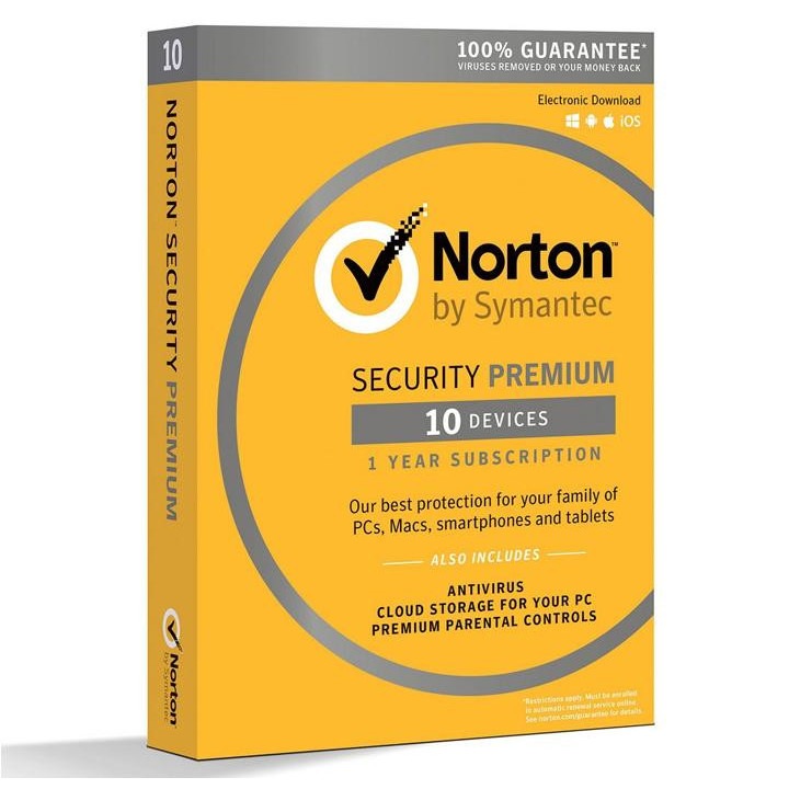 Symantec Norton Security Premium (1 User/10 Device/1 Year) 21358343 (Digitális Kulcs)