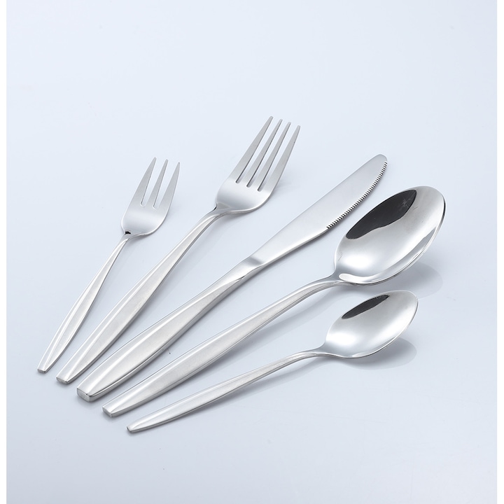 Комплект прибори за хранене MORELLO, 30 части Silver Satin