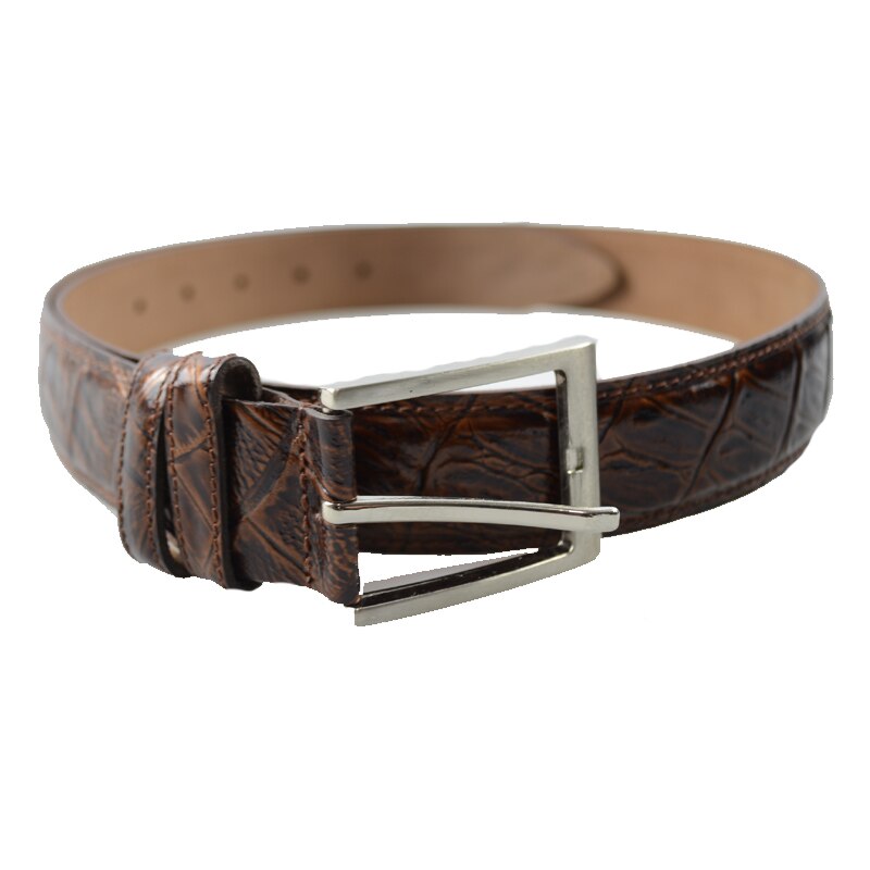 Curea din piele 110 cm pentru barbati Mini Junior PPP-26, Maro