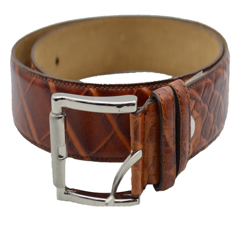 Curea din piele 110 cm pentru barbati Mini Junior PPP-18-1, Maro