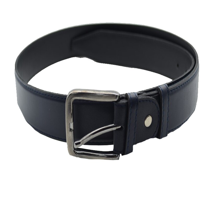 Curea din piele 125 cm pentru barbati Mini Junior PPP-17-1, Bleumarin