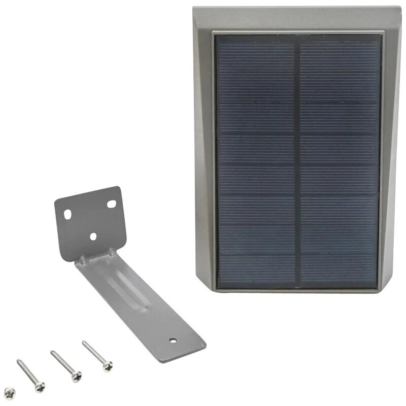 Plafon iluminat exterior 18 SMD-LED cu senzor de miscare, panou solar 5V/2W si baterie 3,2V/1500mAh