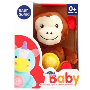 Jucaria de plus maimutica Cici cu sunete si lumini, 30 cm Jucaria de plus maimutica Cici cu sunete si lumini, 30 cm