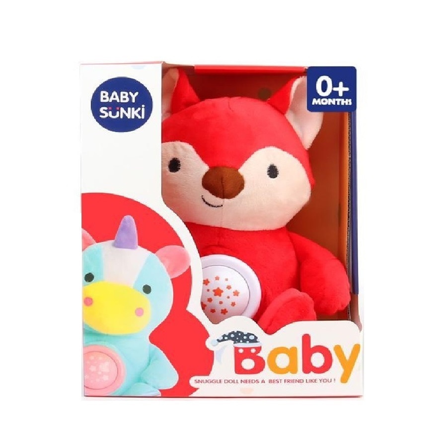 Jucaria de plus vulpe Foxy cu sunete si lumini, 30 cm
