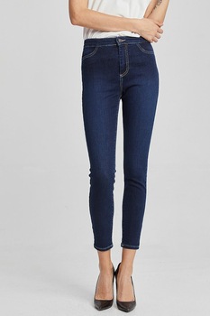 LTB, Blugi crop skinny Marinella, Bleumarin inchis LTB, Blugi crop skinny Marinella, Bleumarin inchis