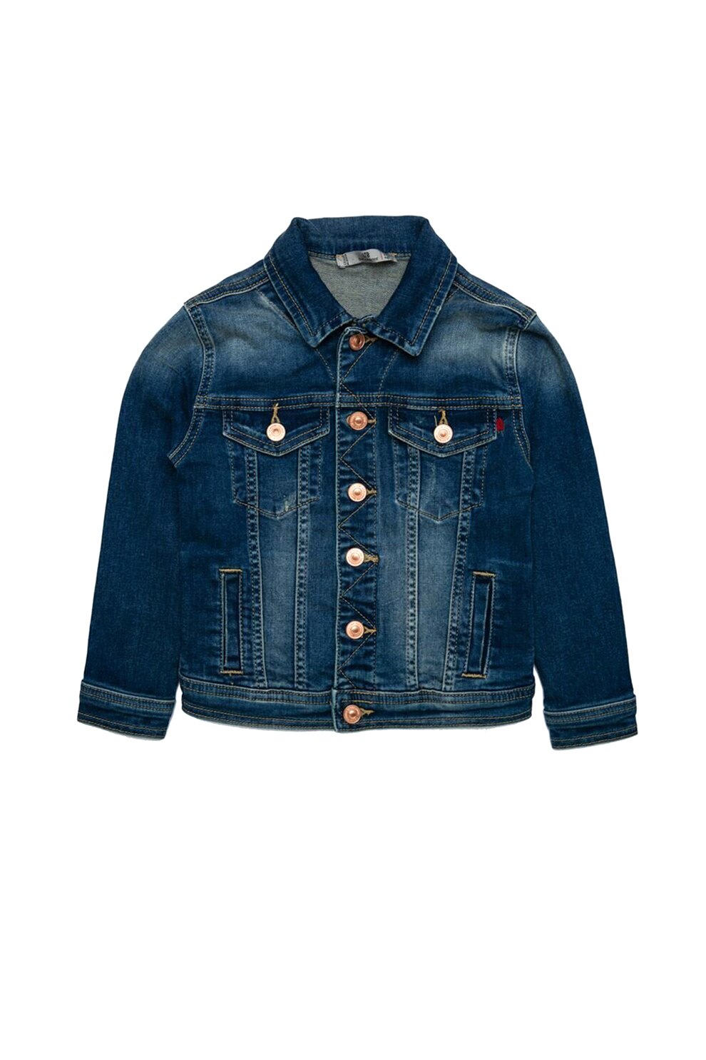 LTB, Jacheta din denim cu nasturi Hansel, Bleumarin/albastru pal, 116 CM