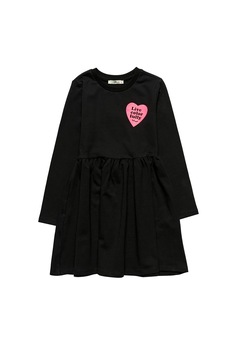 LTB, Rochie cu croiala A Romefi, Negru LTB, Rochie cu croiala A Romefi, Negru