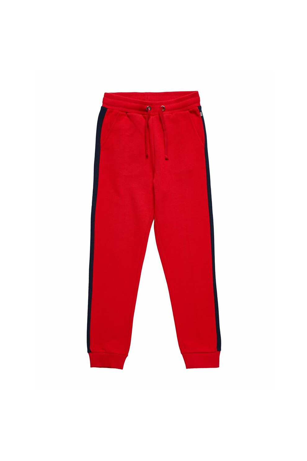 LTB, Pantaloni sport cu garnituri laterale contrastante Mesebo, Rosu vermilion, Rosu vermilion