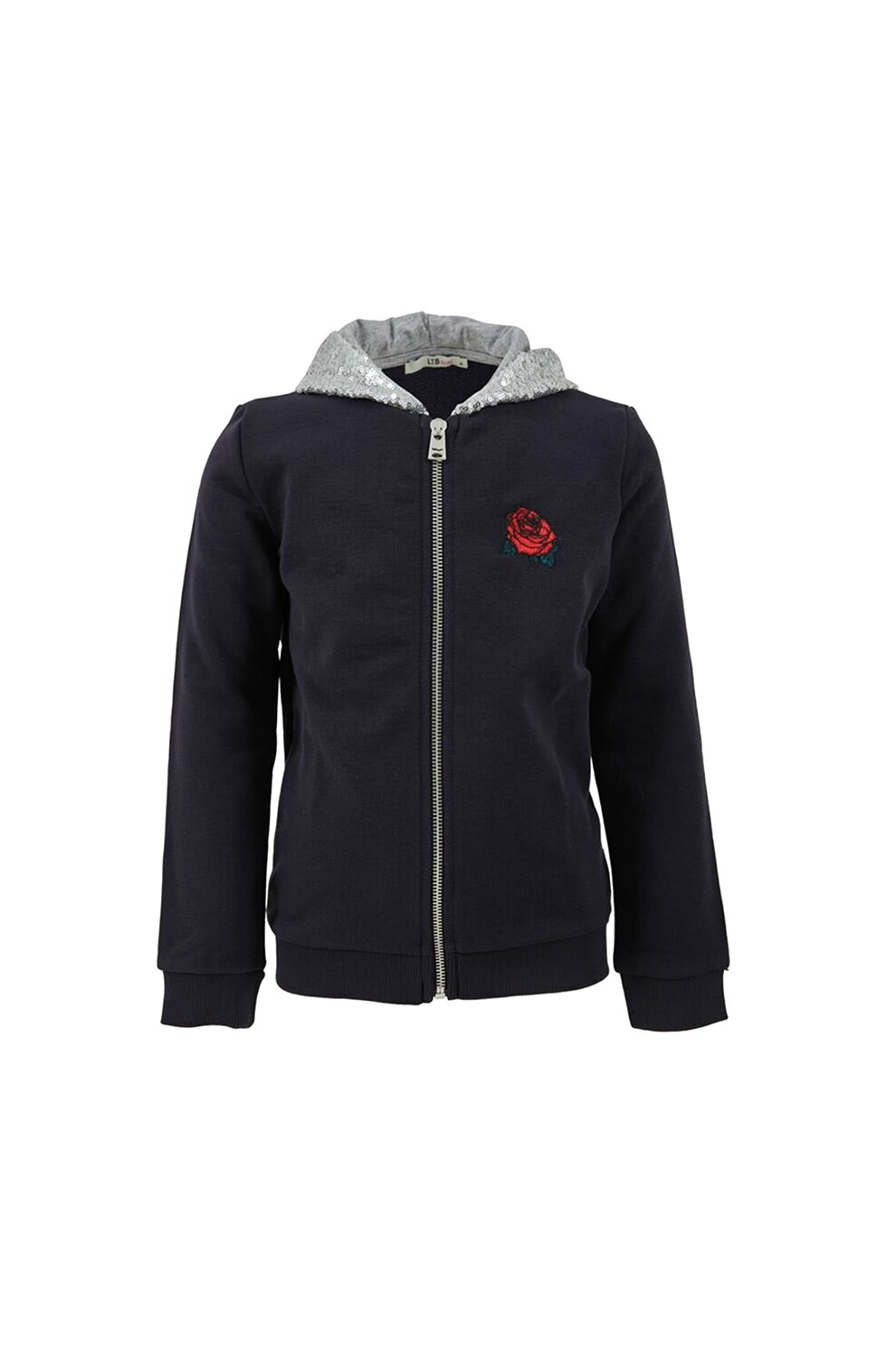 LTB, Hanorac cu fermoar Zabare, Bleumarin/Argintiu