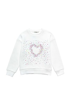 LTB, Bluza sport cu model grafic Fagoke, Alb optic LTB, Bluza sport cu model grafic Fagoke, Alb optic