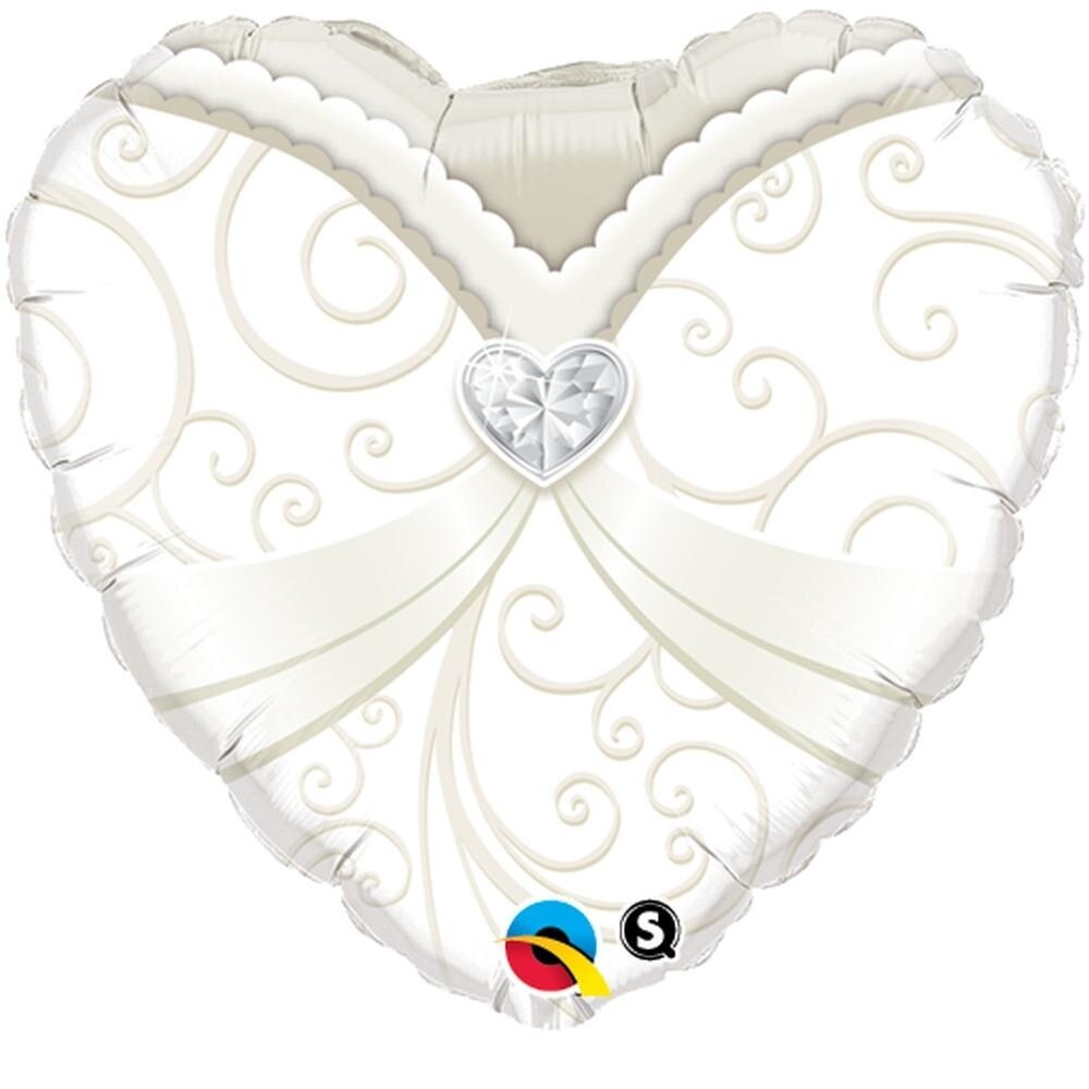 Balon Folie 45 cm Wedding, Qualatex, 1 buc