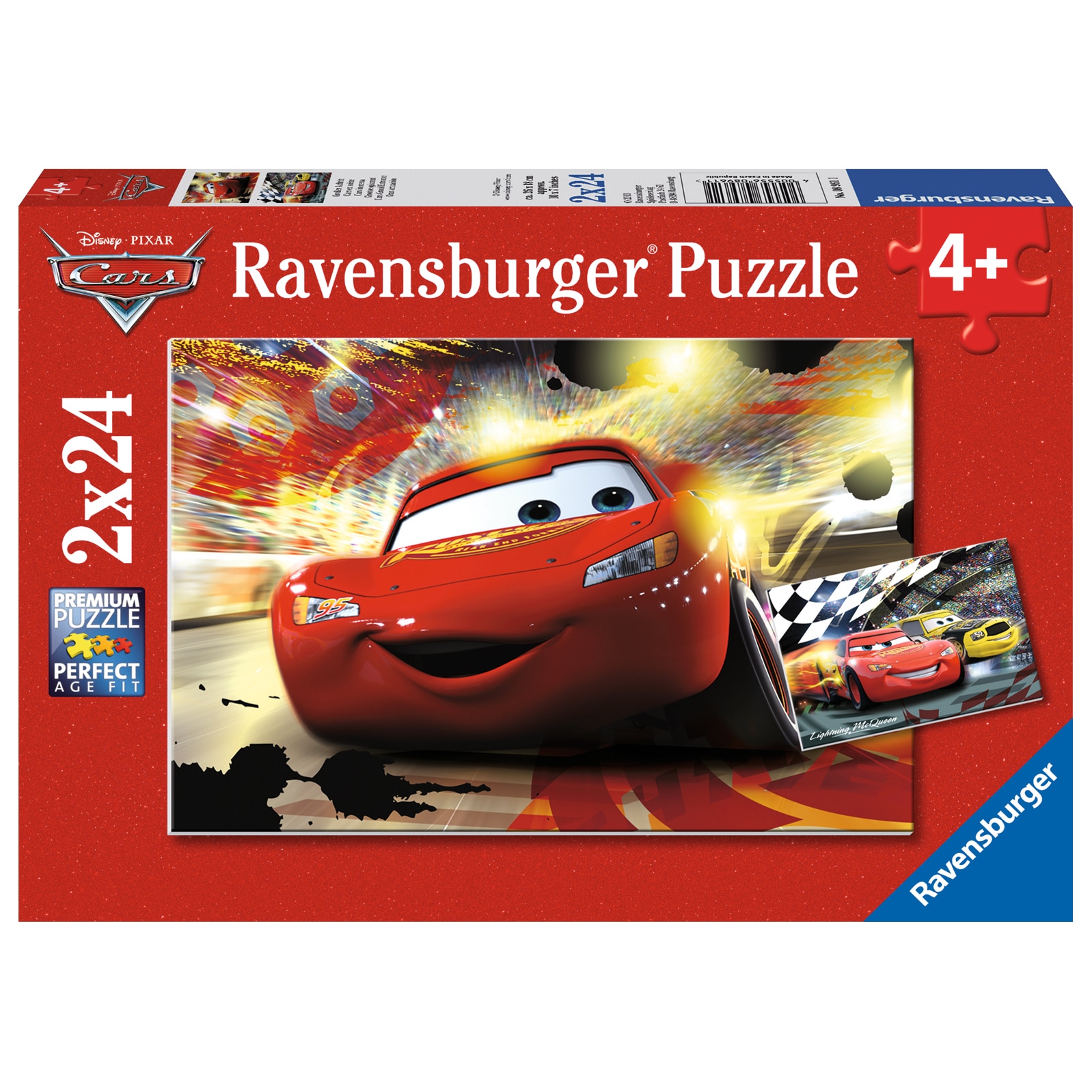 Puzzle Copii Ravensburger Cars, 2x24 piese