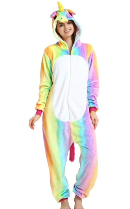 Пижама кигуруми, Светъл еднорог, размер XL