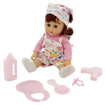 Set papusa M-Toys Andreea cu 5 accesorii, 30 cm Set papusa M-Toys Andreea cu 5 accesorii, 30 cm