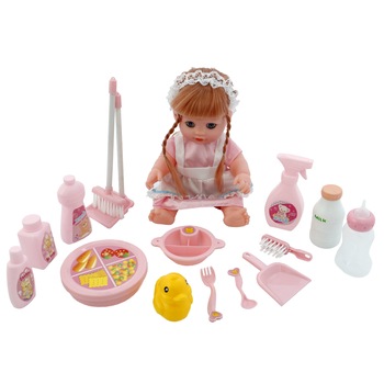 Papusa M-Toys Aurora cu functii si accesorii, 35 cm Papusa M-Toys Aurora cu functii si accesorii, 35 cm