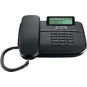 Telefon fix cu fir Gigaset DA611, Display, Black Telefon fix cu fir Gigaset DA611, Display, Black