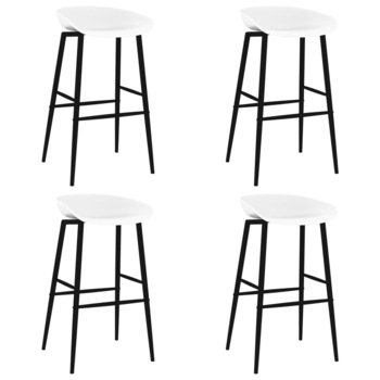 Set scaune de bar, 4 buc, alb 248168, polipropilena 48 x 47.5 x 95.5 cm Set scaune de bar, 4 buc, alb 248168, polipropilena 48 x 47.5 x 95.5 cm