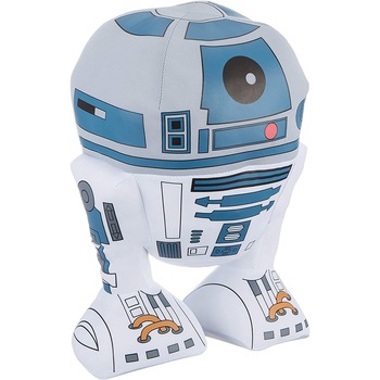 Jucarie interactiva Star Wars, Talking Plush, R2D2, AMZ05847, 34 cm, Alb/Albastru Jucarie interactiva Star Wars, Talking Plush, R2D2, AMZ05847, 34 cm, Alb/Albastru