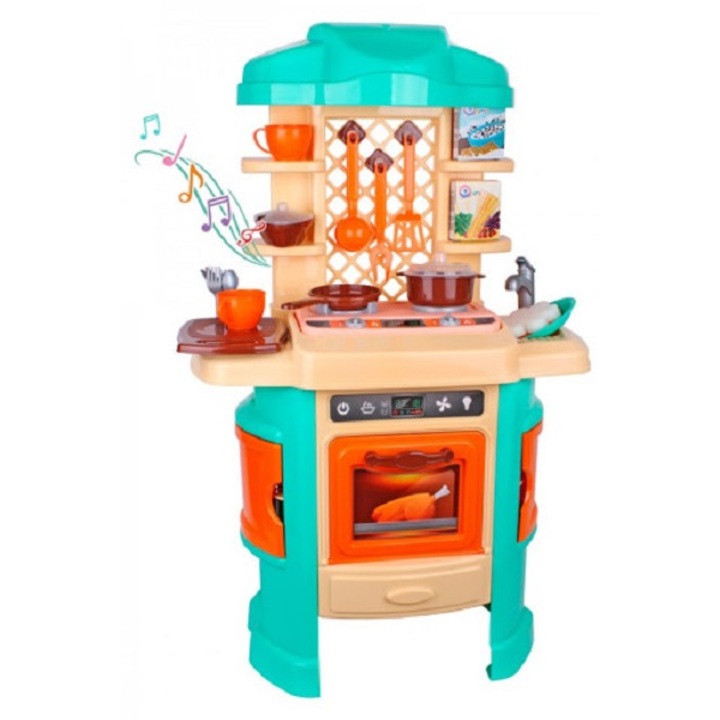 Детска кухня Technok Toys, Със светлини и звук, Комплект
