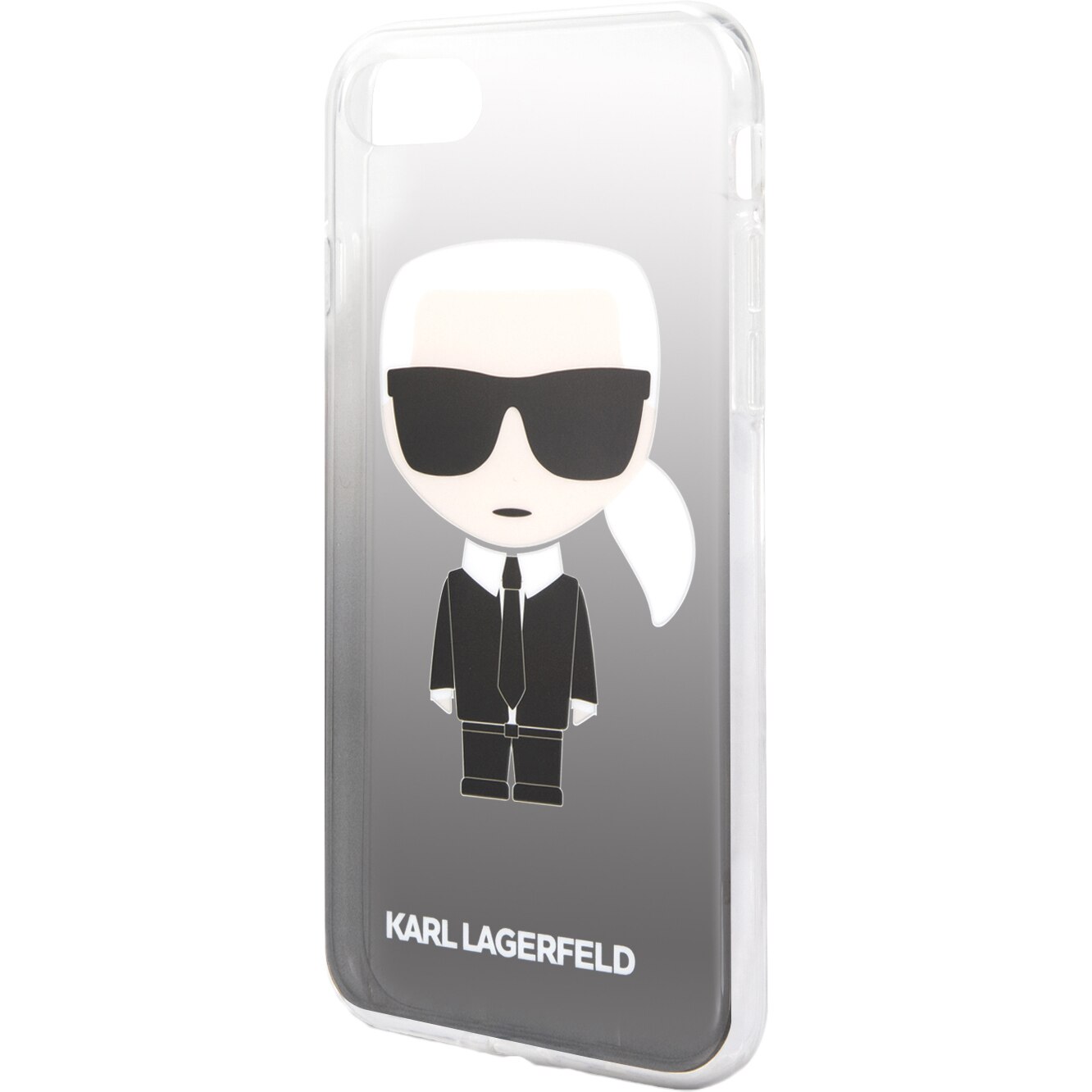 Husa de protectie Karl Lagerfeld Degrade pentru Apple iPhone 7 / Apple iPhone 8 / Apple iPhone SE (2020), Negru