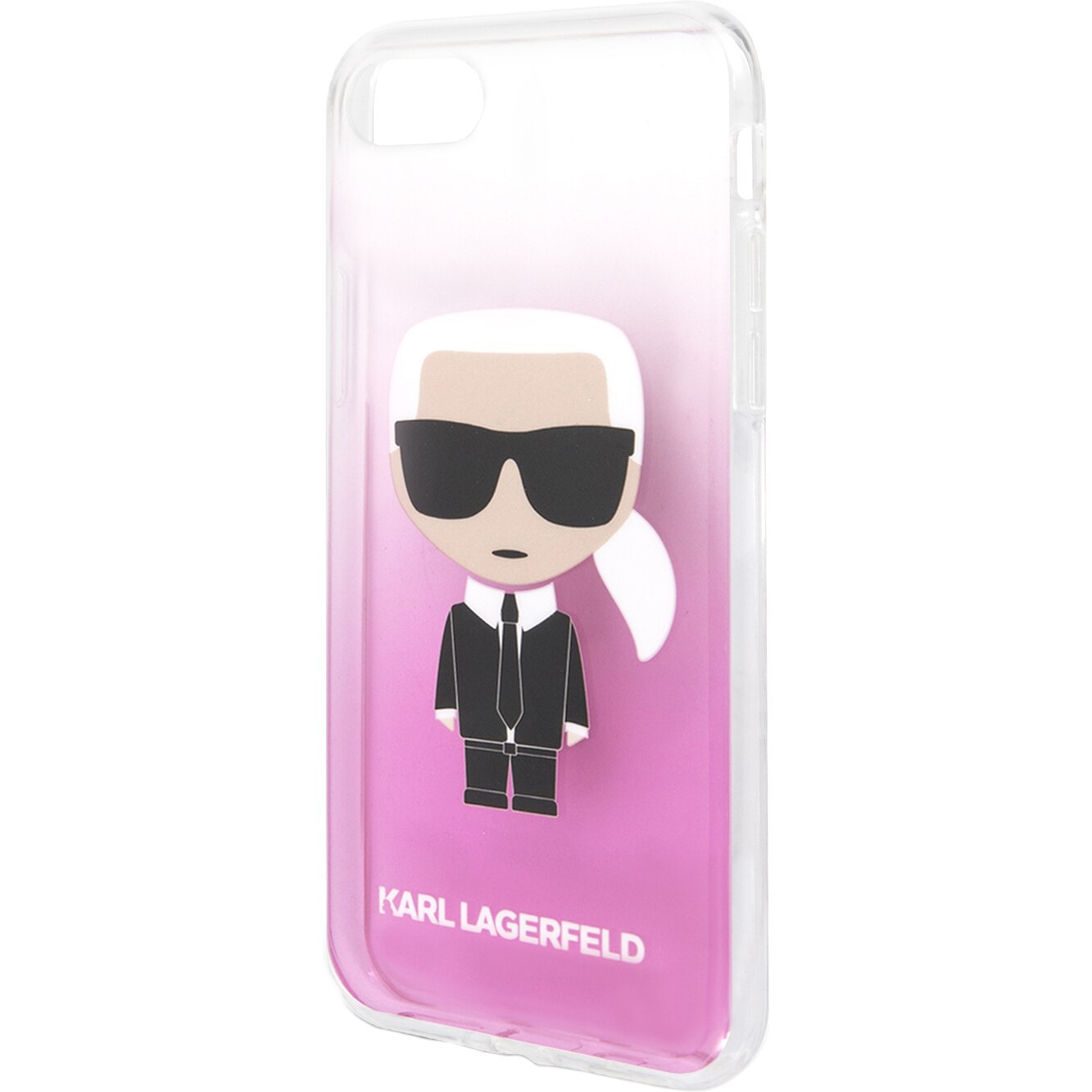Husa de protectie Karl Lagerfeld KLHCI8TRDFKPI Iconic Glitter pentru iPhone 7/8/SE 2 Pink