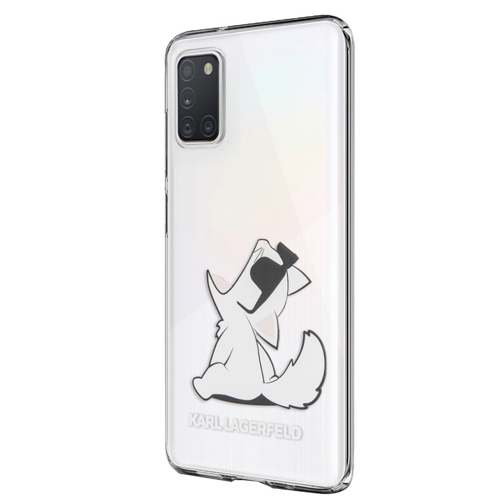 Предпазен калъф Karl Lagerfeld KLHCA31CFNRC Choupette Fun за Samsung Galaxy A31, Clear