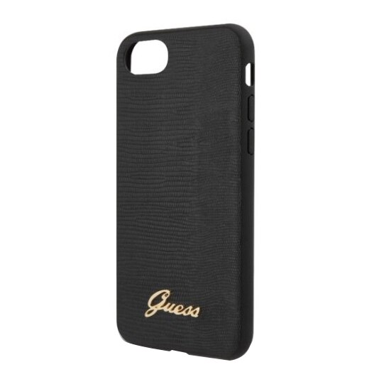 Husa de protectie Guess GUHCI8PCUMLLIBK Lizard Collection pentru iPhone 7/8/SE 2 Black