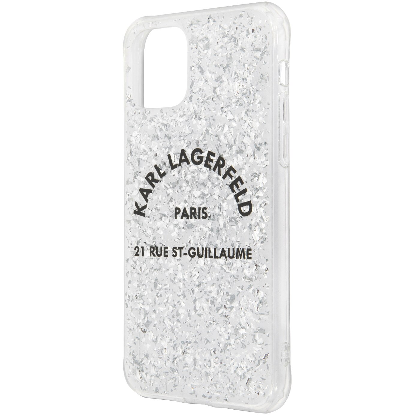 Husa de protectie Karl Lagerfeld KLHCN58TRFGSL Glitter pentru iPhone 11 Pro Silver