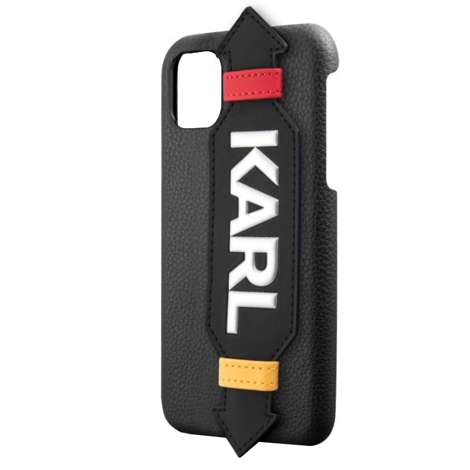 Husa de protectie Karl Lagerfeld KLHCN65HDAWBK Strap pentru iPhone 11 Pro Max Black