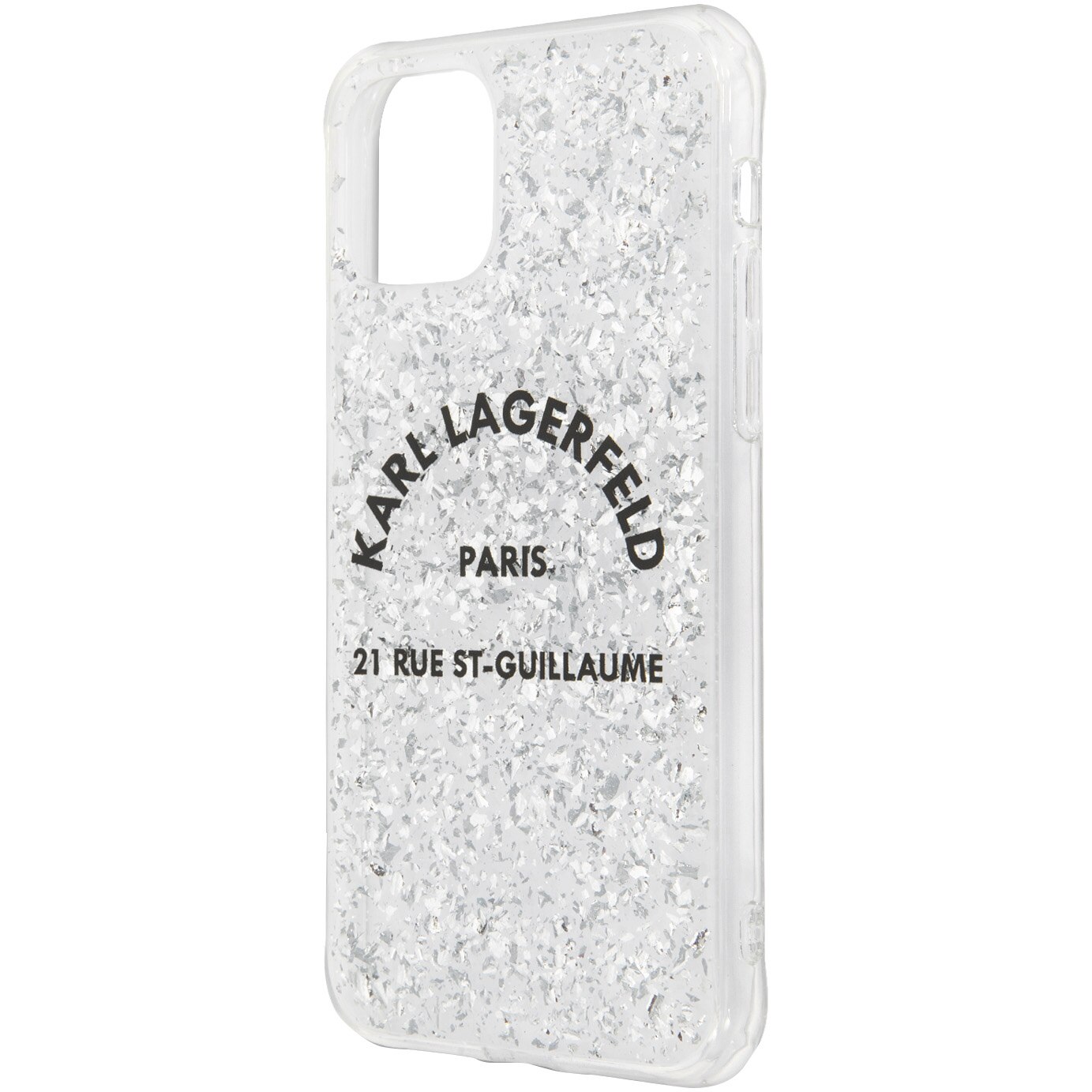 Husa de protectie Karl Lagerfeld KLHCN65TRFGSL Max Glitter pentru iPhone 11 Pro Max Silver