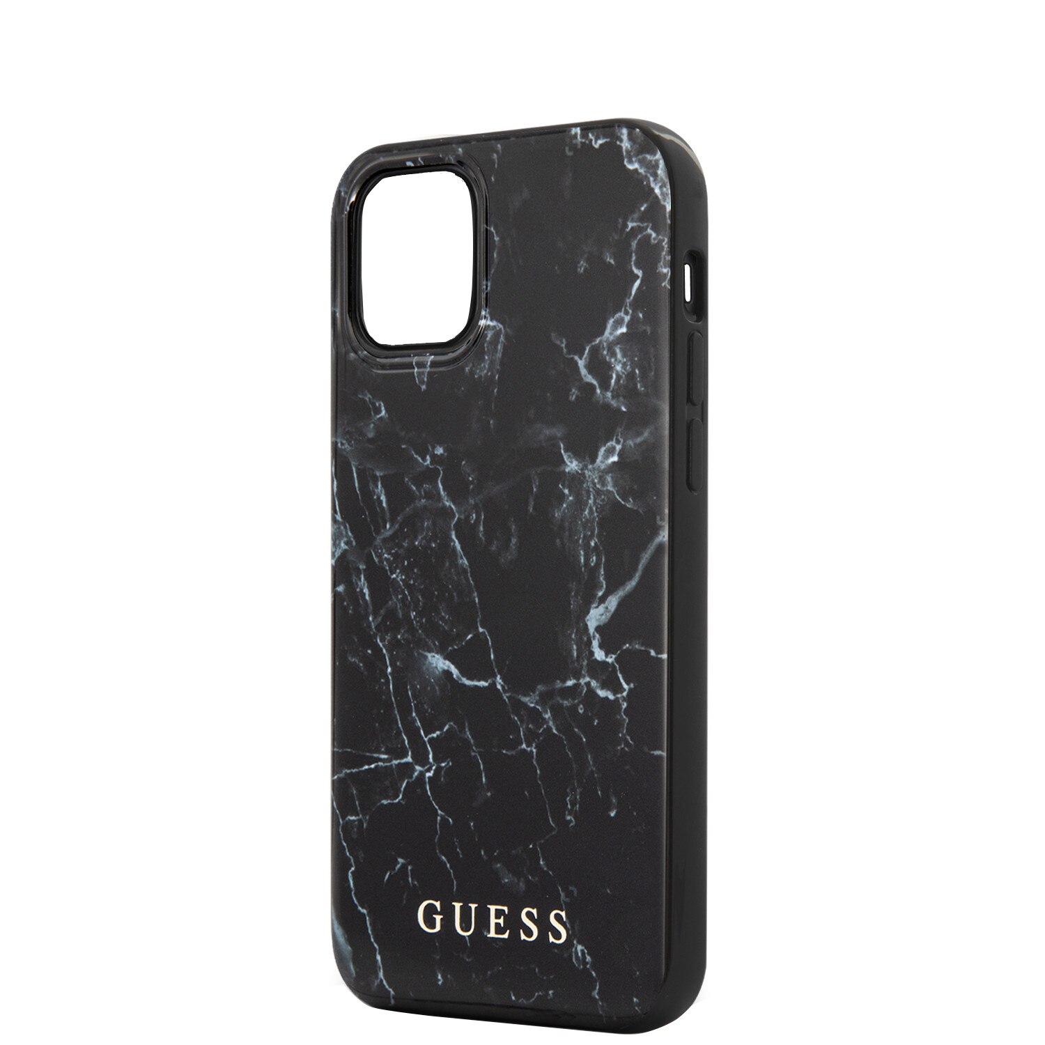 Husa de protectie Guess GUHCP12SPCUMABK Marble pentru iPhone 12 Mini Black