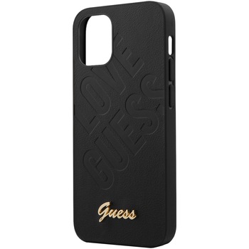 Husa de protectie Guess GUHCP12SPUILGBK Iridescent Love pentru iPhone 12 Mini Black Husa de protectie Guess GUHCP12SPUILGBK Iridescent Love pentru iPhone 12 Mini Black