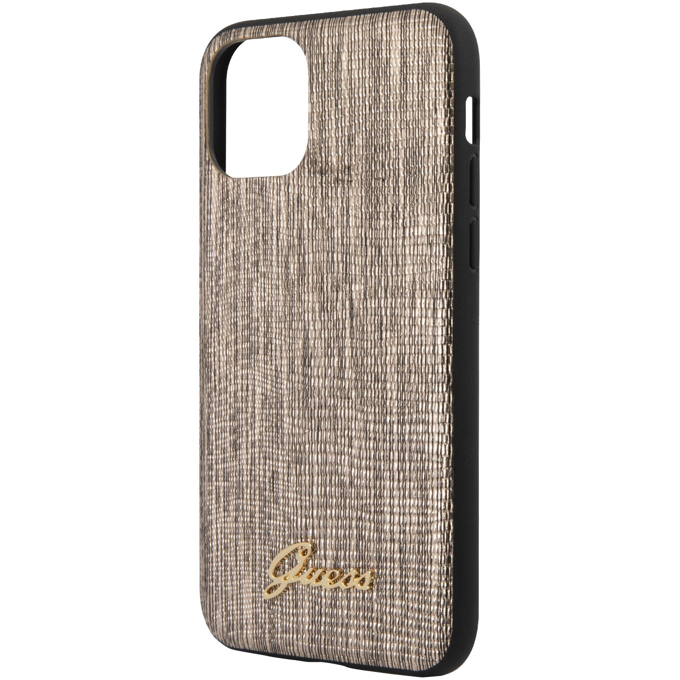 Husa de protectie Guess GUHCN61PCUMLLIGO Lizard Collection pentru iPhone 11 Gold