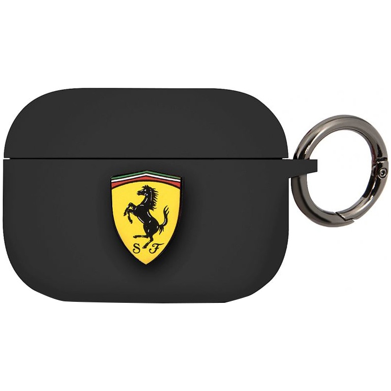 Husa de protectie Airpods Pro Ferrari FEACAPSILGLBK Silicone Black