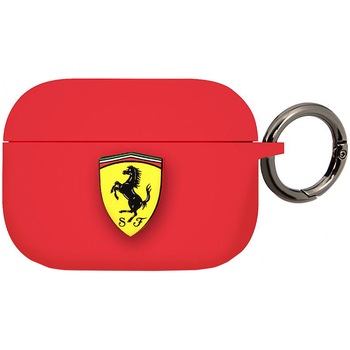 Husa de protectie Airpods Pro Ferrari FEACAPSILGLRE Silicone Red Husa de protectie Airpods Pro Ferrari FEACAPSILGLRE Silicone Red