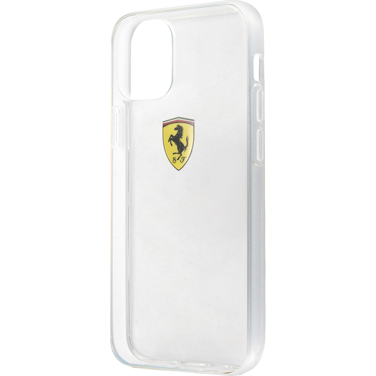 Husa de protectie Ferrari FESTRHCP12STR On Track Logo pentru iPhone 12 Mini Transparent