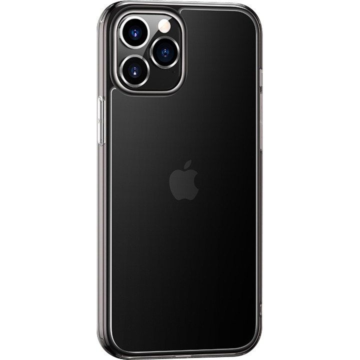 Калъф Usams US-BH613 Kryt Pro TPU Minni за iPhone 12 Pro Max Transparent с Черна рамка