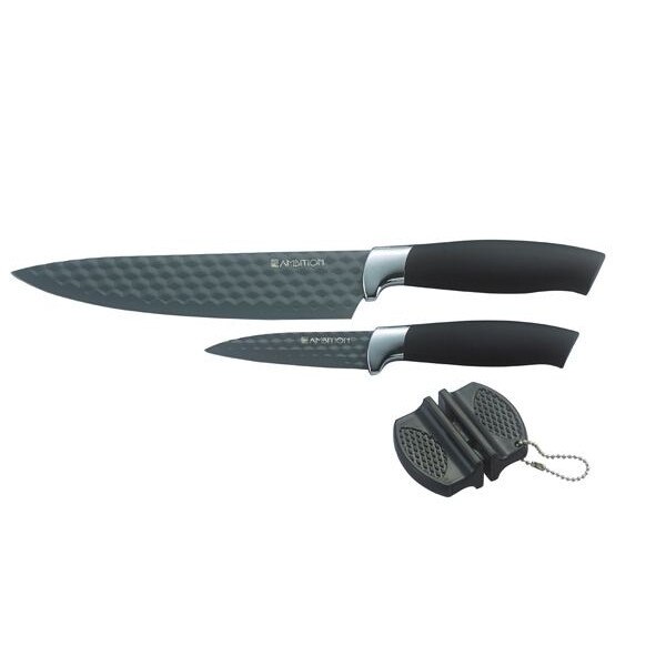 Set 2 cutite + 1 ascutitor Ambition Diamond