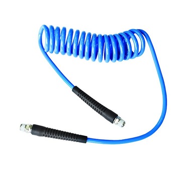 Set furtun spiralat cu racord rotativ cu pistol suflat aer si cupla tata Set furtun spiralat cu racord rotativ cu pistol suflat aer si cupla tata