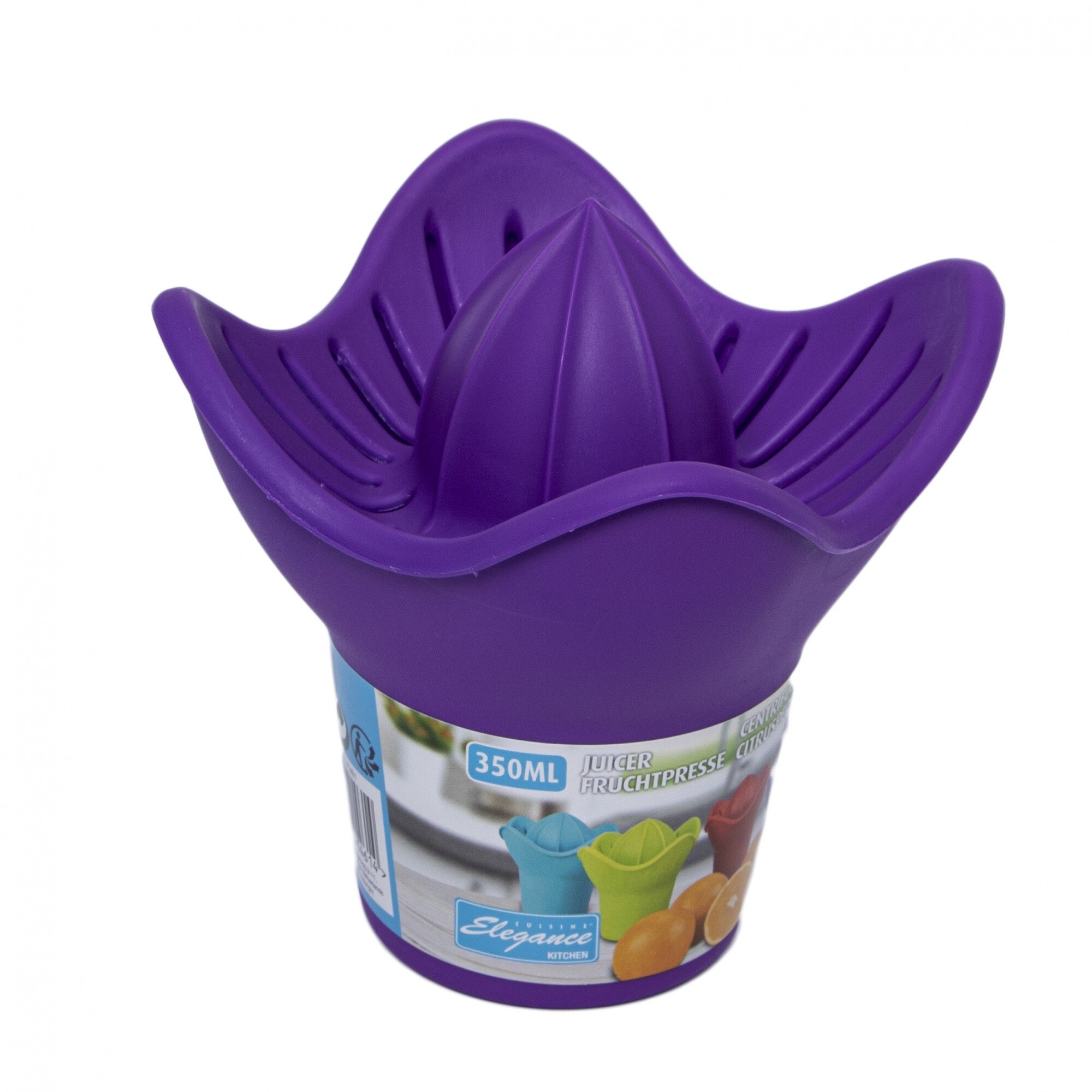 Storcator de citrice manual Elegance, 350 ml, mov