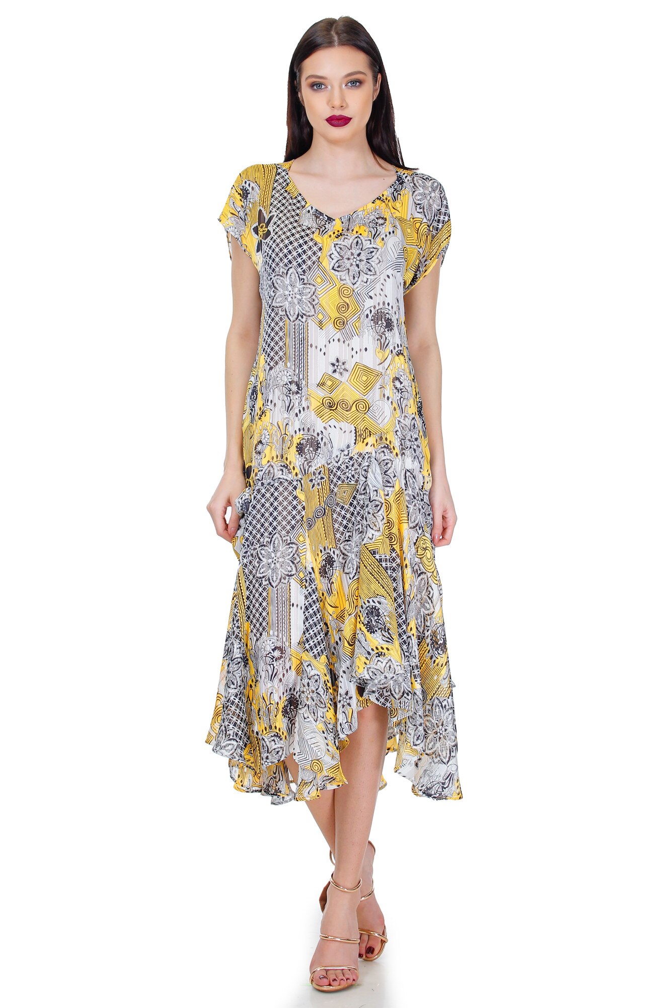 Rochie alba, voal, Liza Panait, BT-43